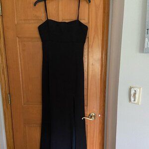 Amsale Black Bridesmaid Dress - Crepe